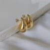 Golden Teardrop Glow Earrings